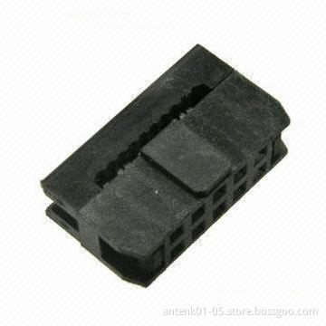 2.0mm IDC Socket Connector with Brass Contact, Used for Ribbon Cables